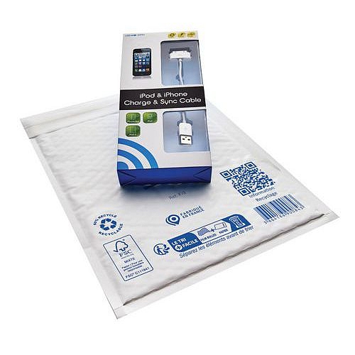 Zásilkové obálky z bublinkové fólie, 220 x 330 mm, 100 ks