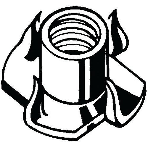 Natloukací matice do dřeva Ocel Bez PU M8X11