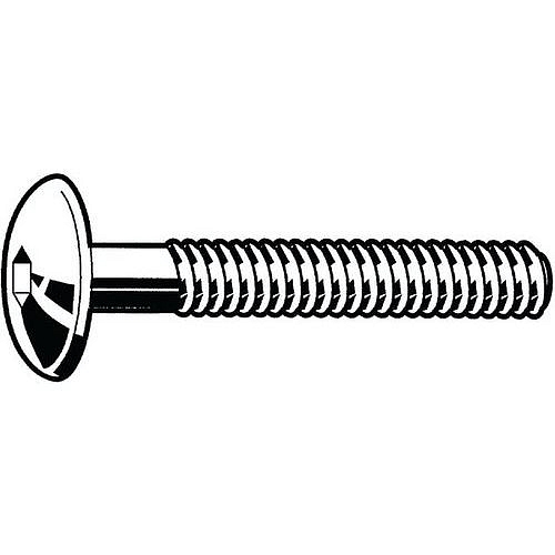 Šroub s oválnou hlavou a vnitřním šestihranem typ KT Ocel Pozinkované M6X35