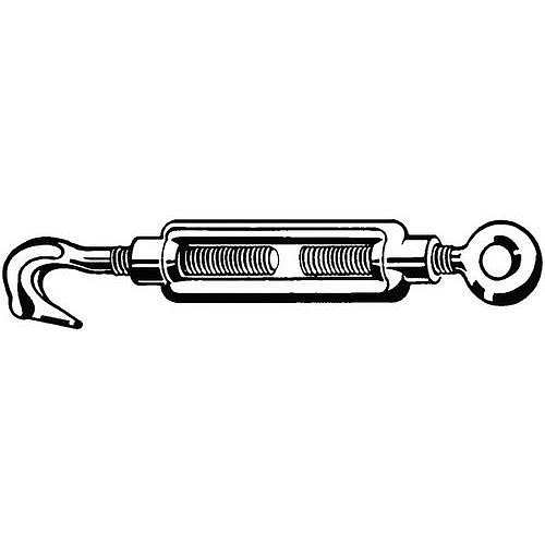 Napínací matice s hákem a okem DIN 1480 Ocel S235JR Pozinkované M10