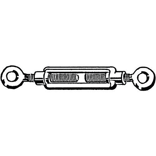 Napínací matice sev2 oky DIN 1480 Ocel S235JR Pozinkované M5
