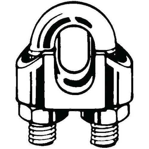 Svorka na drátěná lana, Nerozocel A4 12MM