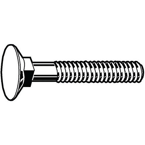 Plochý zápustný šroub se čtvercovým hrdlem a krátkou hranou DIN 608 Ocel Pravý Bez PU 8.8 M10X25