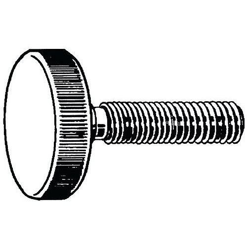 Rýhovaný palcový šroub nízký DIN 653 Automatová ocel Pozinkované M3X25