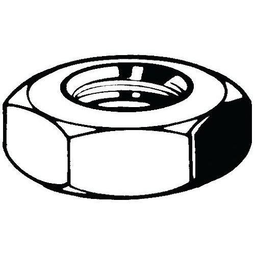 Pojistná matice soustružená UNC ASME B18.2.2 Automatová ocel Pravý Pozinkované 04 1/2