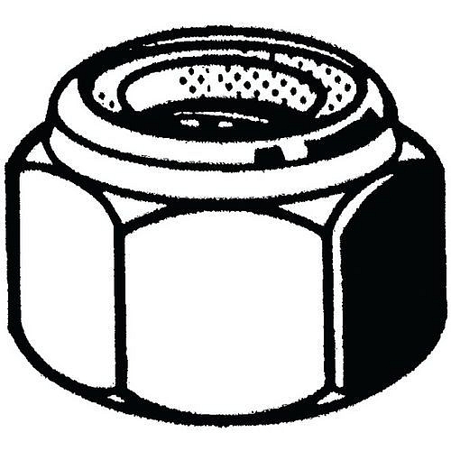 Samosvorná šestihranná matice s nekovovou vložkou DIN 985 Ocel Pravý Pozinkované |5| velké balení M5