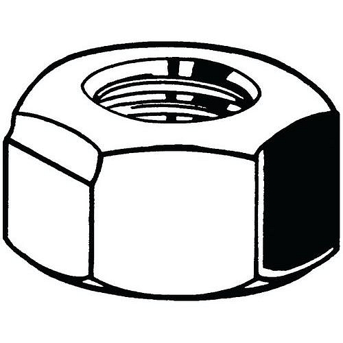 Šestihranná samojistné matice celokovová MF DIN 980V Ocel Pravý Pozinkované 8 M30X2,00