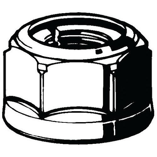 Samosvorná šestihranná matice celokovová SECURIT Ocel Pozinkované žlutě pasivované 6 M12