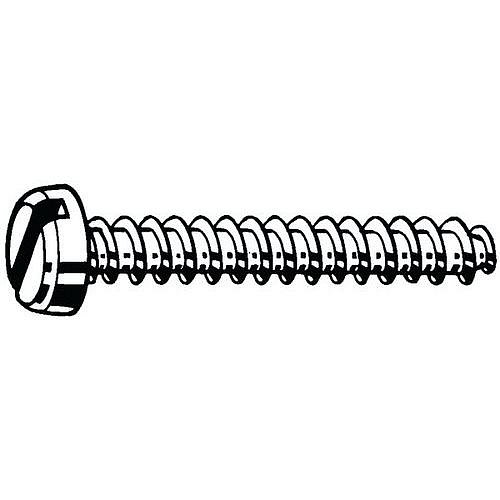 Samořezný šroub s nízkou válcovou hlavou s drážkou, bez hrotu DIN 7971 F Ocel Poniklované ST2,2X4,5MM