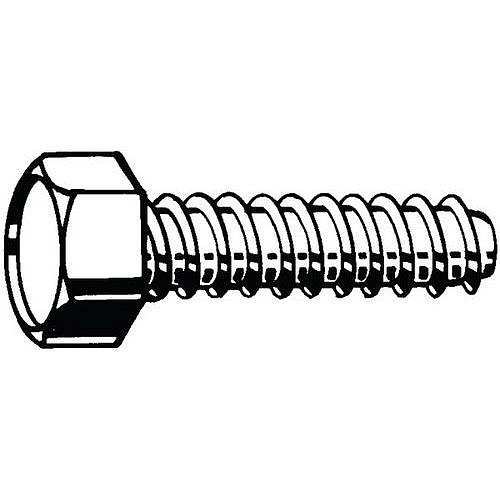 Samořezný šroub se šestihrannou hlavou, bez hrotu DIN 7976 F Ocel Pozinkované ST4,8X25MM