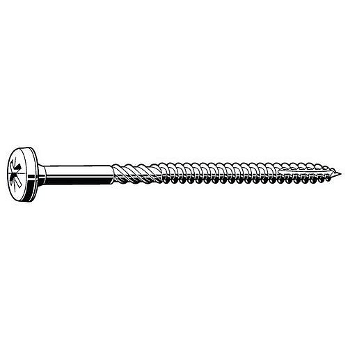 MaxxFast Univerzální vrut do dřeva s válcovou vypouklou hlavou s křížovou drážkou Ocel Pozinkované žlutě pasivované 3X25MM (22)