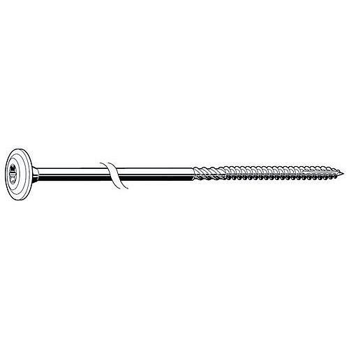 MaxxFast Univerzální stavební vrut do dřeva se přírubovou hlavou s drážkou ttap® Nerezocel A2 8X100MM (58)