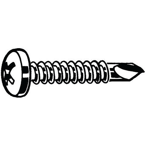 MaxxFast S křížovou drážkou a vypouklou hlavou MaxxFast DIN 7504 M-H Nerezocel A2 ST3,9X25MM