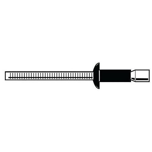 Trhací nýt s vypouklou hlavou P-LOCK Ocel / Ocel Pozinkované 6,4X14MM