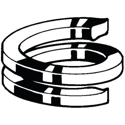 Dvojitá pružná podložka Pružinová ocel M20