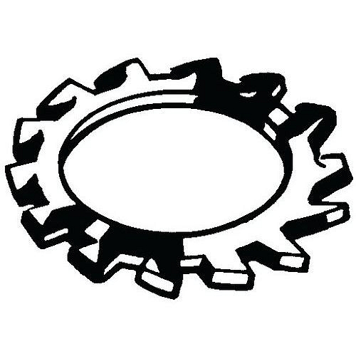 Pojistná podložka s vnějším ozubením DIN 6797 A Pružinová ocel 350-425 HV10 M8