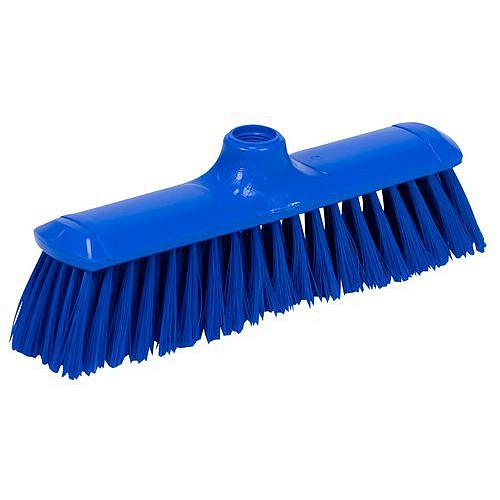 Plastový smeták Manutan Expert bez tyče, 29 cm, modrý