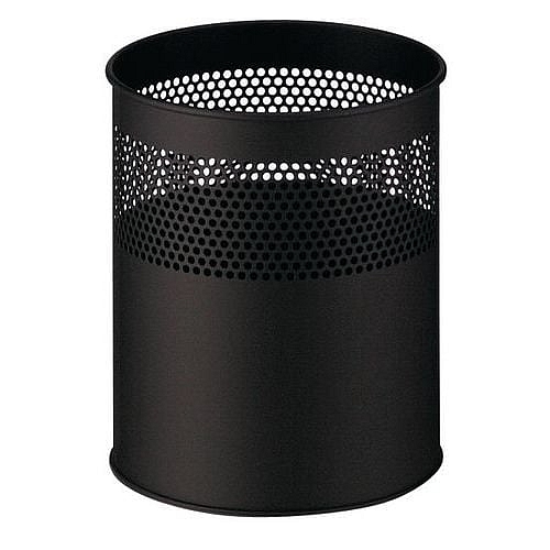 KOVOVÝ PERFOROVANÝ ODPADKOVÝ KOŠ 30 L ČERNÝ