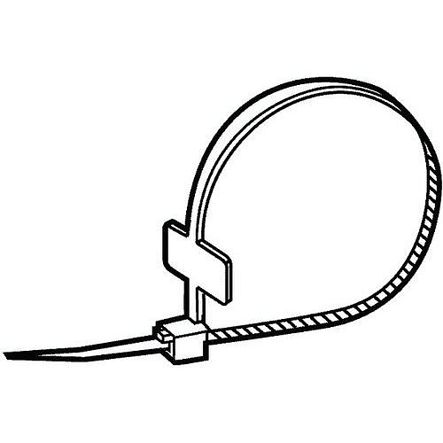 Kabelová spona se štítkem Plast Polyamid (nylon) 6.6 220X4,8MT