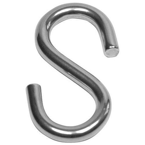 Hák tvaru S, symetrický Nerezocel A2 4MM