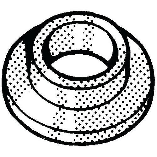 Osazená podložka Plast Polyamid (nylon) 6.6 M4