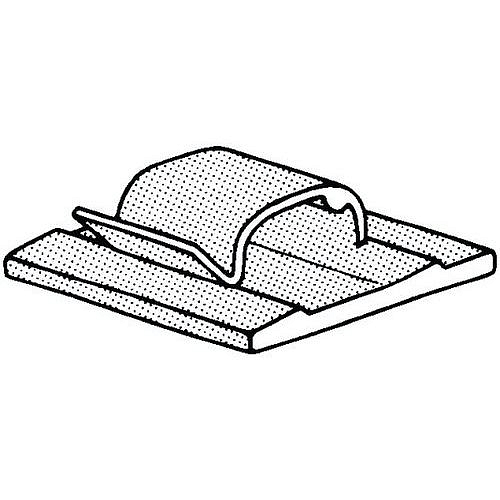 Kabelová spona samolepicí Plast Polyamid (nylon) 6.6 1061 PŘÍRODNÍ