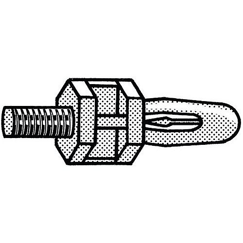 Nylonová rozpěrka Plast Polyamid (nylon) 6.6 7115 PŘÍRODNÍ