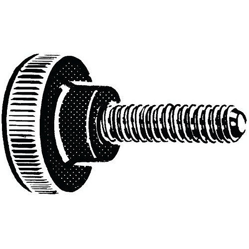 Rýhovaný knoflík Plast Fenolformaldehyd (bakelit) FS31 711-M8X30