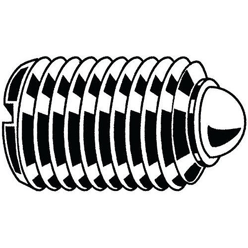 Stavěcí pružný šroub s drážkou s kuličkou Automatová ocel M20X30