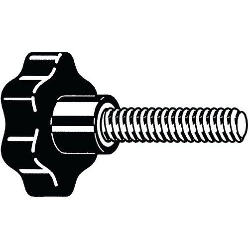 Kotoučová rukojeť s nerezovým šroubem A2 Sklolaminátem vyztužený plast se šroubem M12X40