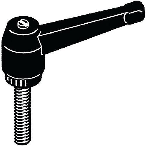 Upínací páka zdvižná s pozinkovaným závitovým čepem Sklolaminátem vyztužený plast M16X50