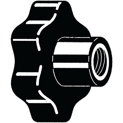 Otoučová rukojeť průchozí Sklolaminátem vyztužený plast průchozí M12X60X33