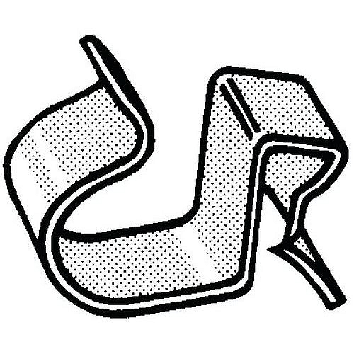 FASTCLIP Kabelová příchytka typ CR Pružinová ocel Deltatone CR-219