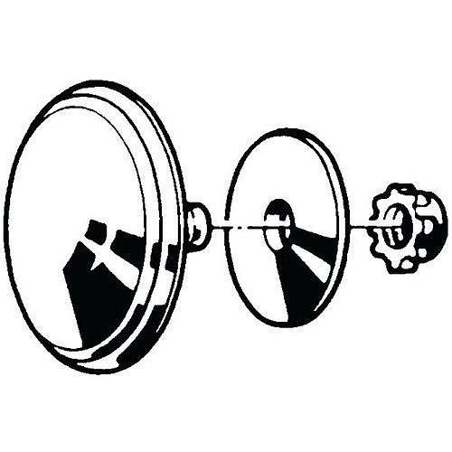 Ozdobná krytka Plast Pochromované 18MM (6-21E)