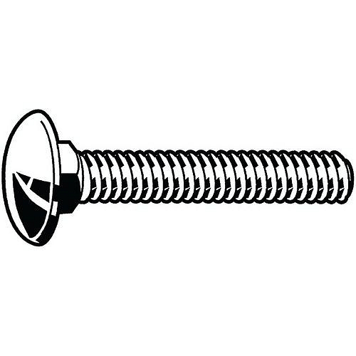 Šroub s půlkulatou hlavou, čtvercovým krkem a závitem k hlavě DIN 603 Nerezocel A2 Pravý M12X60