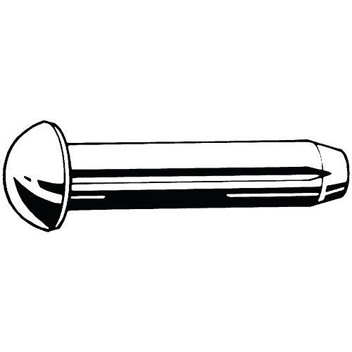Rýhovaný hřeb s půlkulovou hlavou DIN 1476 Nerezocel A2 2X5MM