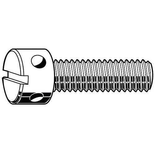 Plombový šroub s drážkou DIN 404 Nerezocel A1 50 M3X10