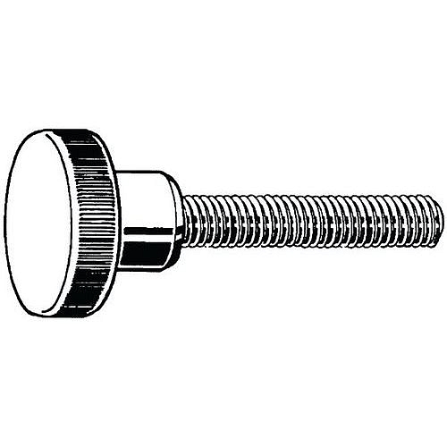 Rýhovaný palcový šroub vysoký DIN 464 Mosaz Cu3 M4X16