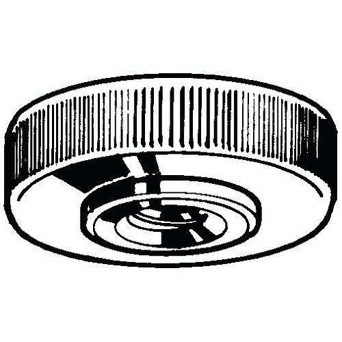 Rýhovaná ruční matice nízká DIN 467 Mosaz CU2/CU3 Pravý M5