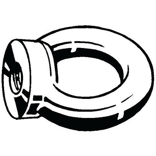 Matice s okem, značení CE DIN 582 Nerezocel A2 50 kovaný M16