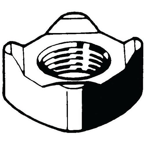 Čtyřhranná navařovací matice DIN 928 Nerezocel A4 Pravý M6