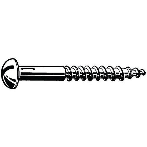 Šroub do dřeva s půlkulovou hlavou s drážkou DIN 96 Nerezocel A2 3,5X12MM