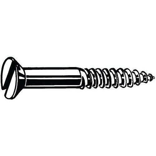 Šroub do dřeva se zápustnou (plochou) hlavou s drážkou DIN 97 Nerezocel A4 6X100MM