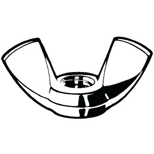 Křídlová matice lehká (americký typ) DIN 315 Nerezocel A4 Pravý M8