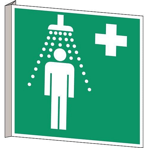 Nouzový evakuační panel PVC, rozměry 20x20, úhlová