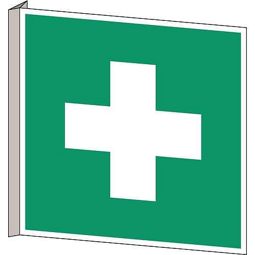 Značka nouzové evakuace, šířka: 20 cm, délka: 20 cm, PVC,standard