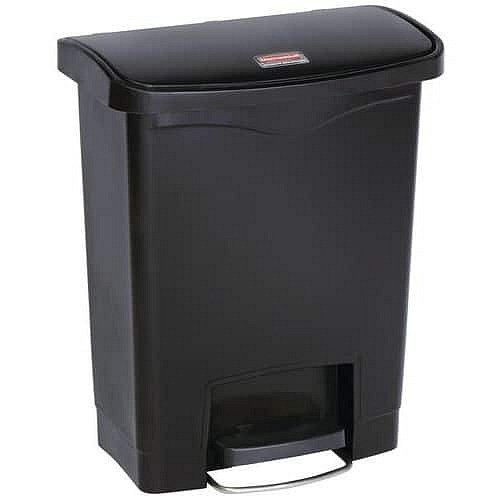 Plastový odpadkový koš Slim Jim Step On Front Step 30 l černý