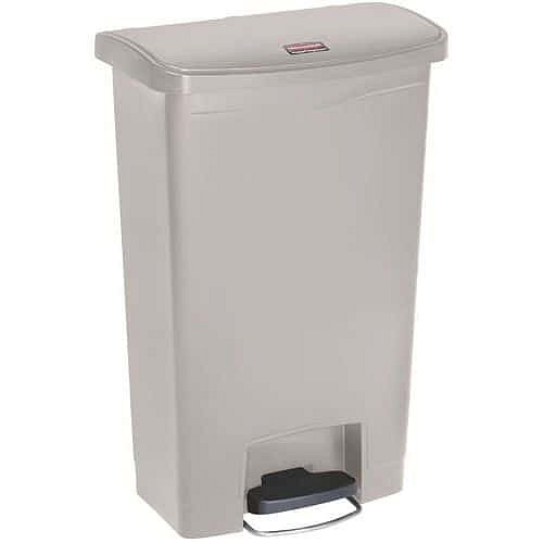 Plastový odpadkový koš Slim Jim Step On Front Step 50 l béžový