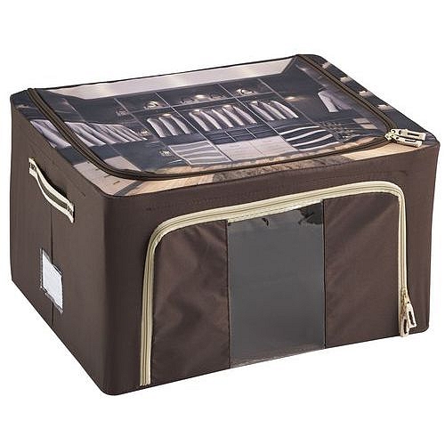 Látkový úložný box na oblečení Mottez, 23 l