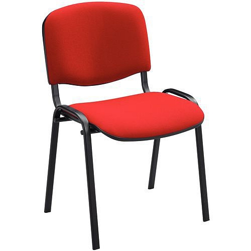 Konferenční židle, červená - Manutan Expert ISO Black